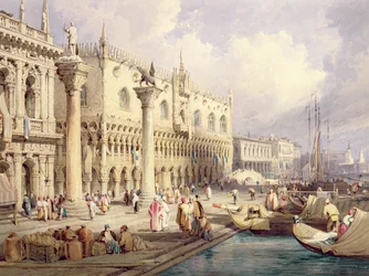 Le Molo et le Palais des Doges, Venise